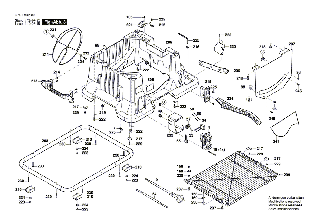 New Genuine Bosch 1609B06804 Riving Knife