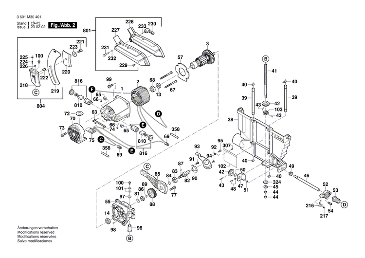 New Genuine Bosch 1609B06851 Screw