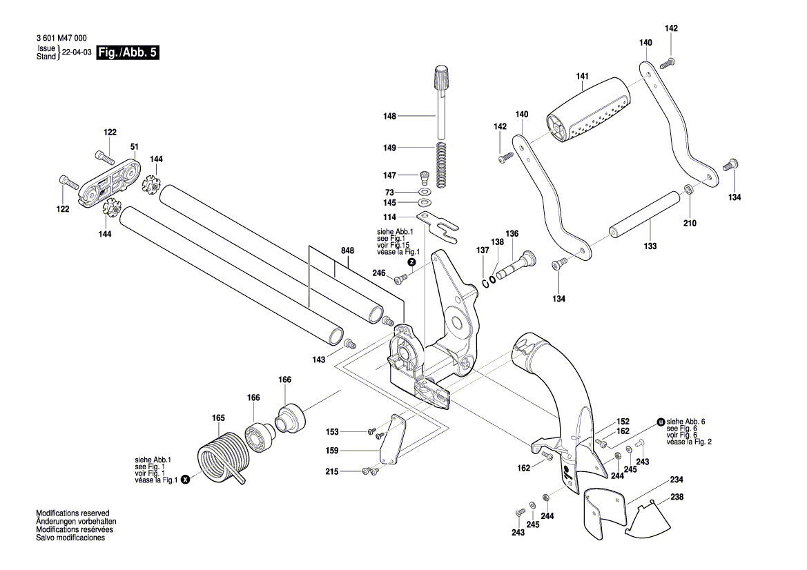 New Genuine Bosch 1609B06961 Pivot