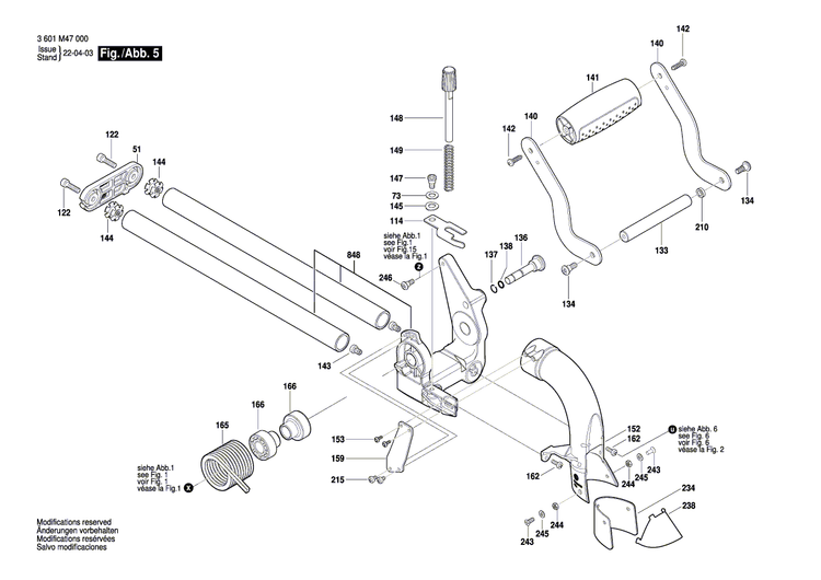 New Genuine Bosch 1609B06961 Pivot