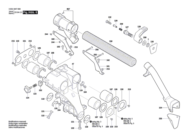 New Genuine Bosch 1609B06961 Pivot