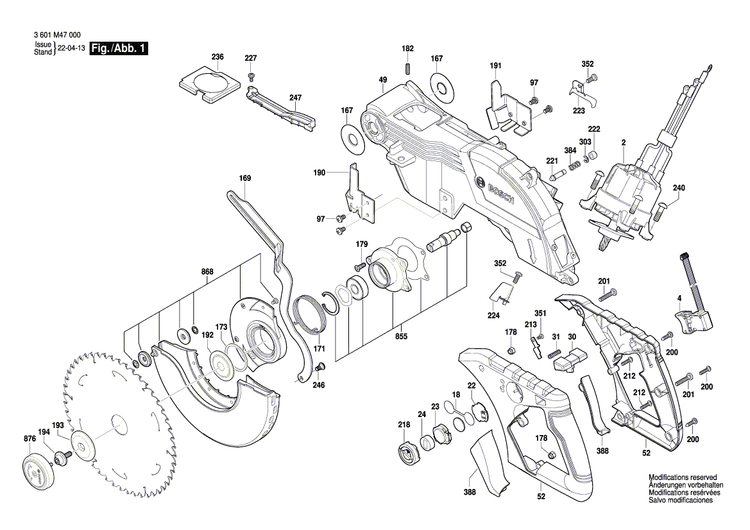 New Genuine Bosch 1609B06961 Pivot