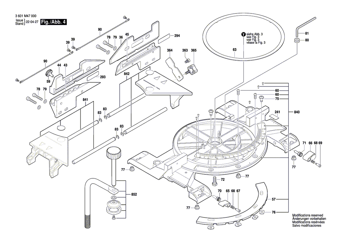 New Genuine Bosch 1609B06974 Support bracket