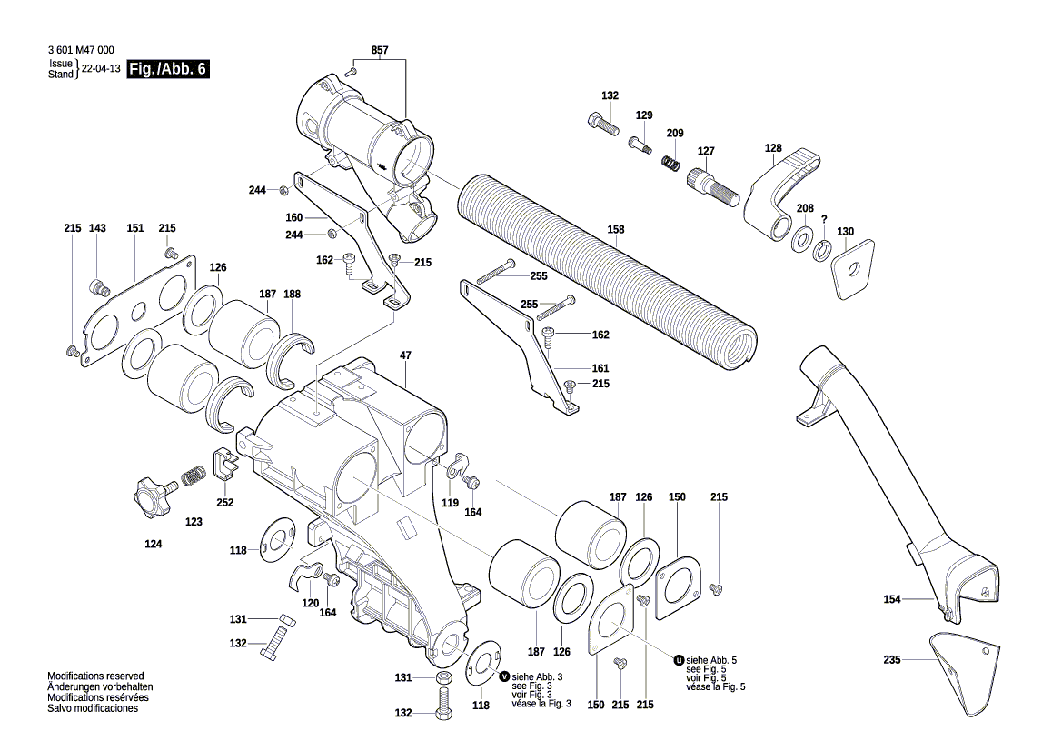 New Genuine Bosch 1609B06976 Support bracket
