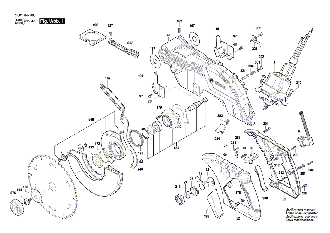 New Genuine Bosch 1609B06976 Support bracket