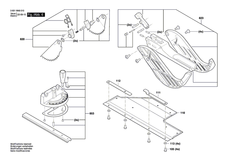 New Genuine Bosch 1609B07093 Mitre Fence