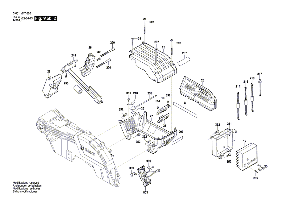 New Genuine Bosch 1609B07119 Feed Table