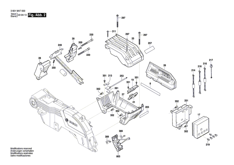 New Genuine Bosch 1609B07119 Feed Table