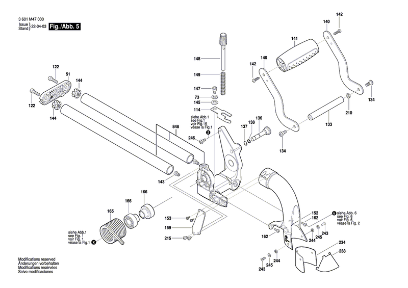New Genuine Bosch 1609B07119 Feed Table