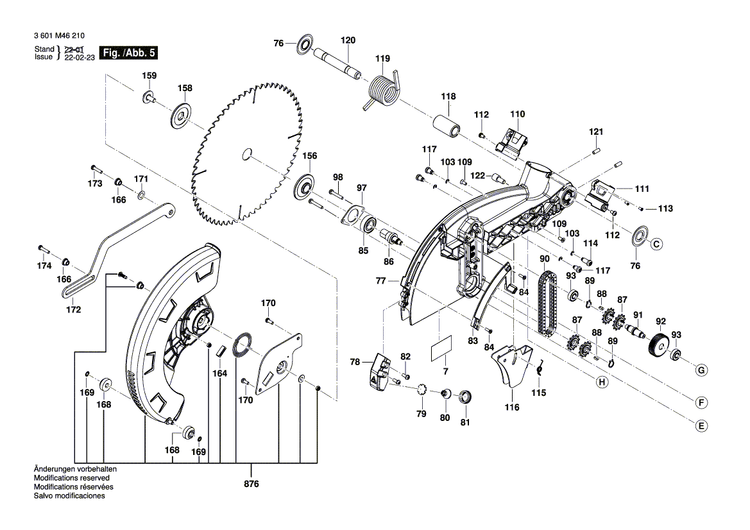 New Genuine Bosch 1609B07156 Sliding Rod