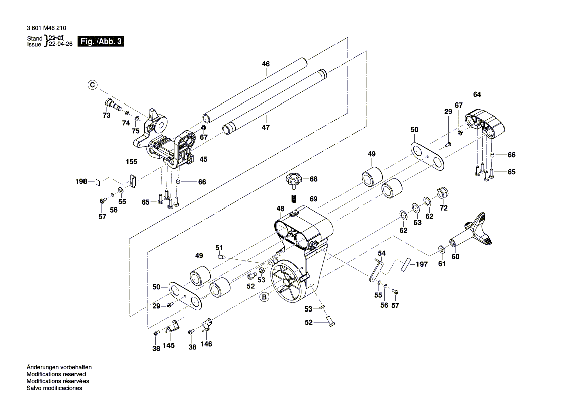 New Genuine Bosch 1609B07236 Screw