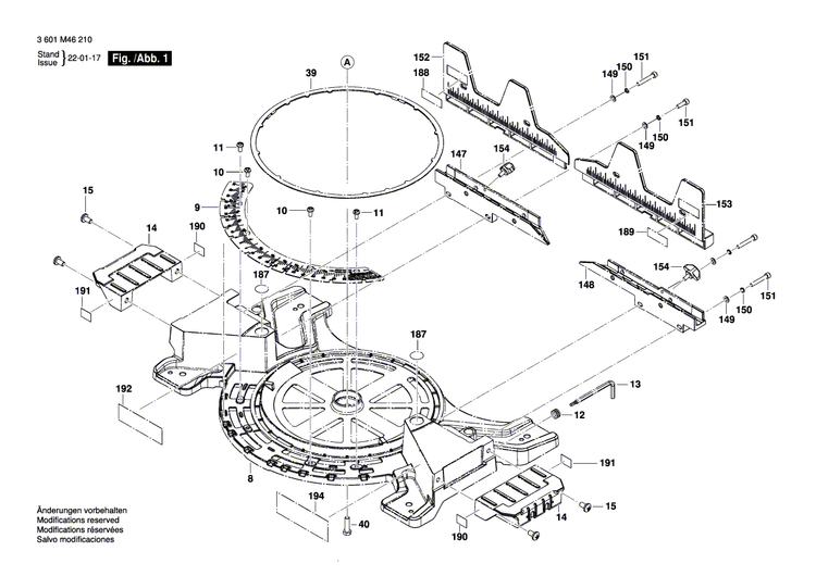 New Genuine Bosch 1609B07236 Screw