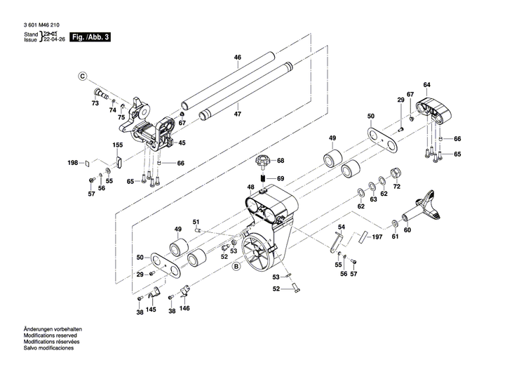New Genuine Bosch 1609B07240 Pin