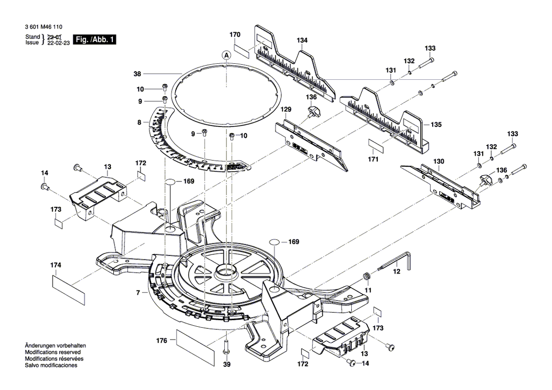 New Genuine Bosch 1609B07318 Dust Extraction