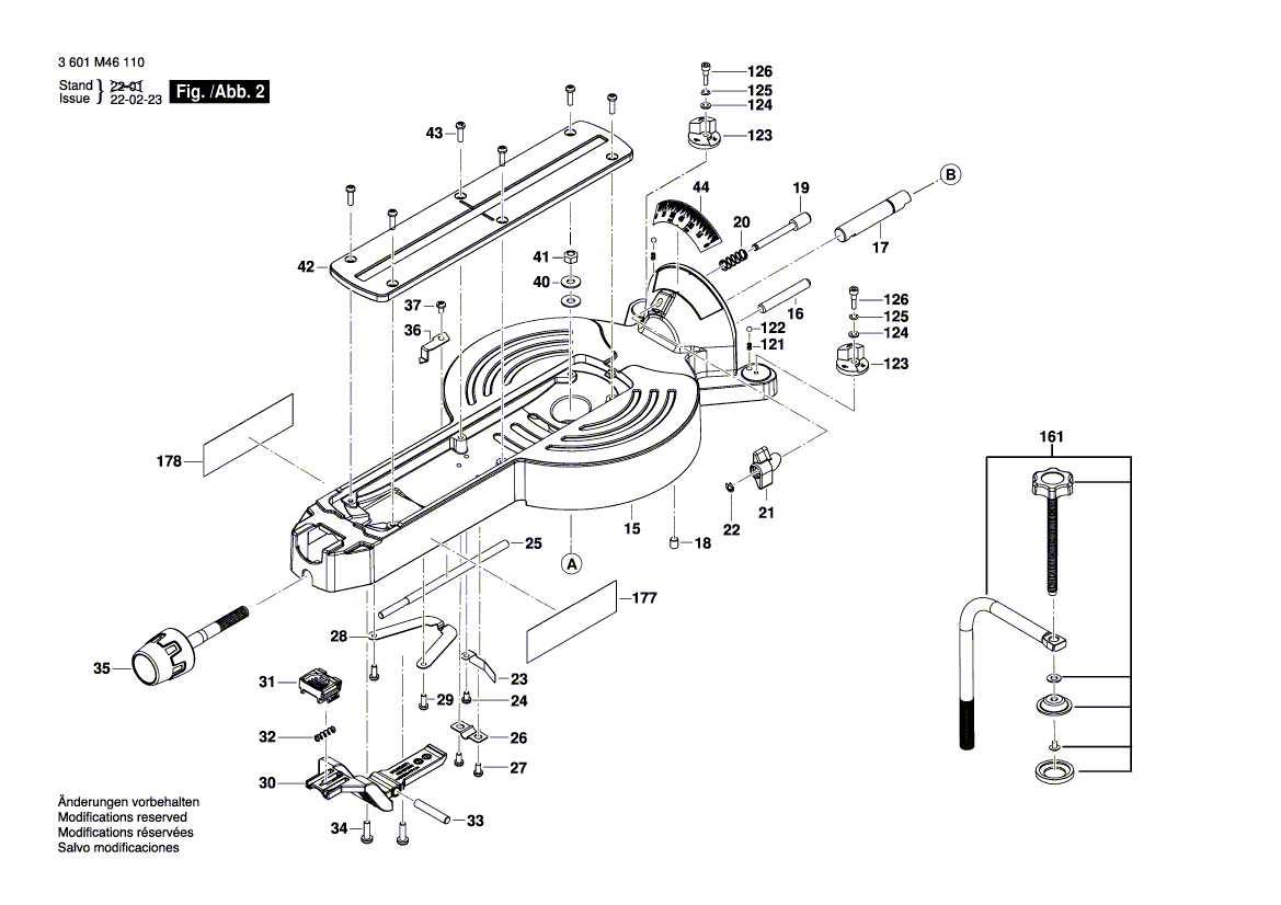 New Genuine Bosch 1609B07378 Linkage