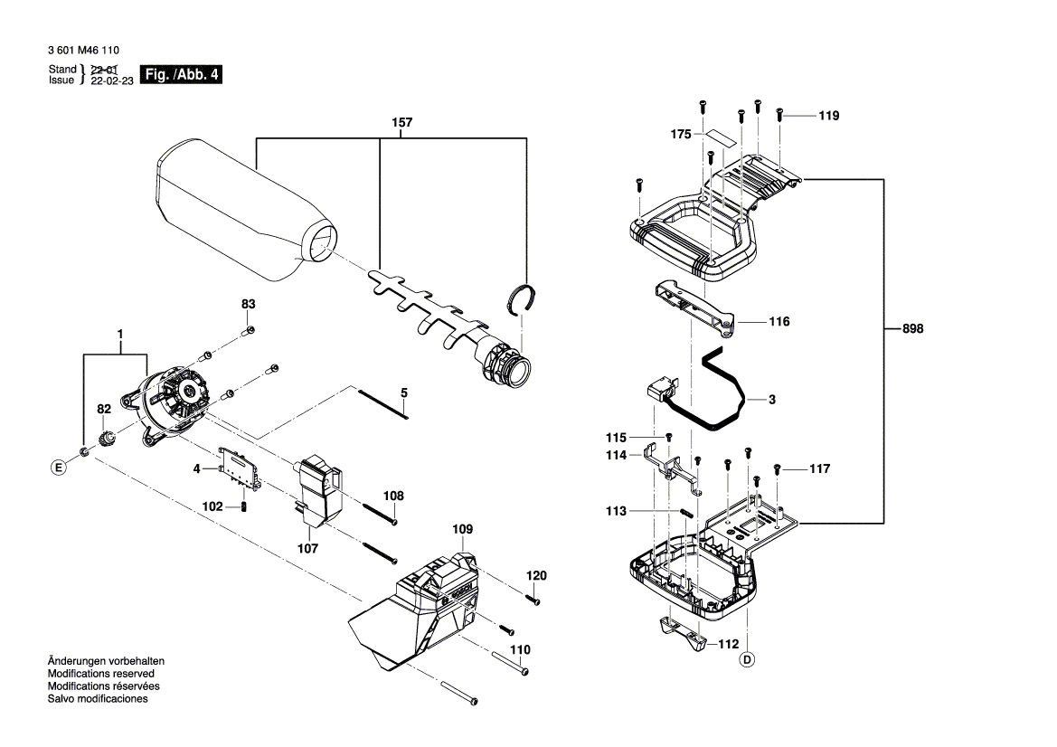 New Genuine Bosch 1609B07378 Linkage