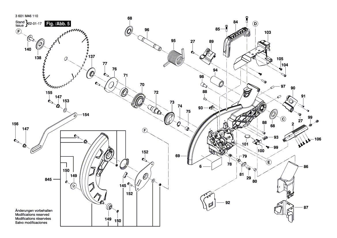 New Genuine Bosch 1609B07378 Linkage