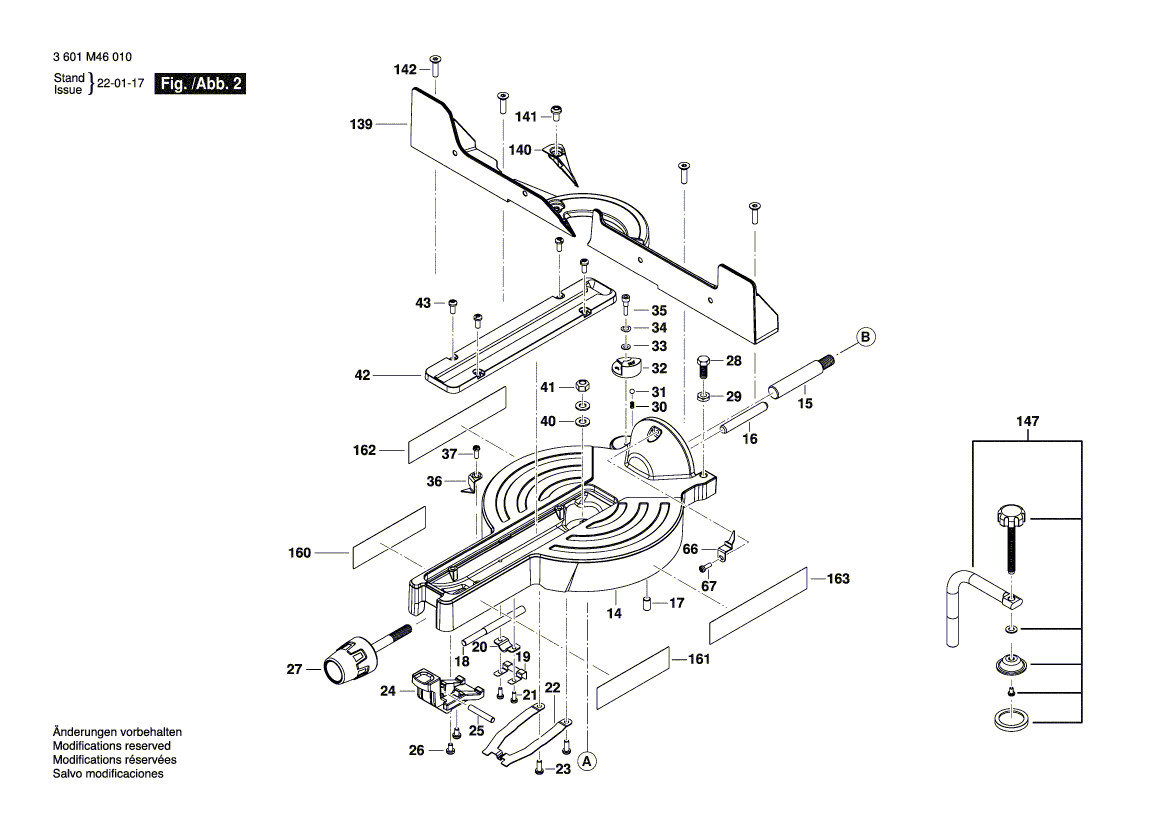 New Genuine Bosch 1609B07392 Screw