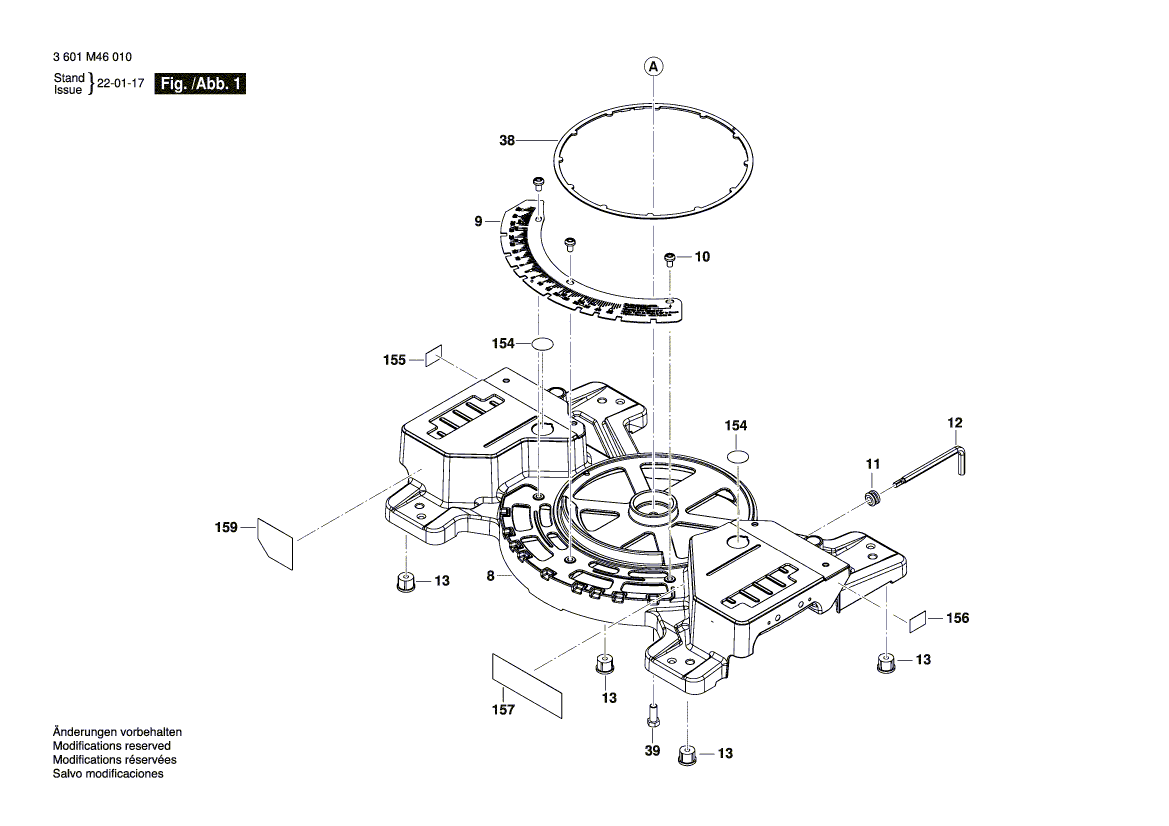 New Genuine Bosch 1609B07392 Screw