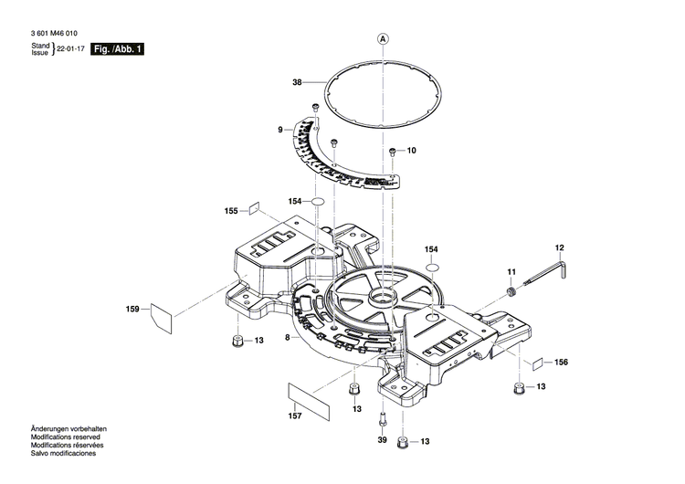 New Genuine Bosch 1609B07392 Screw