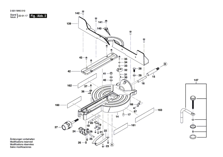 New Genuine Bosch 1609B07406 Bearing
