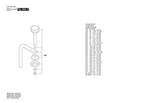 New Genuine Bosch 1609B07561 Screw and washer assembly