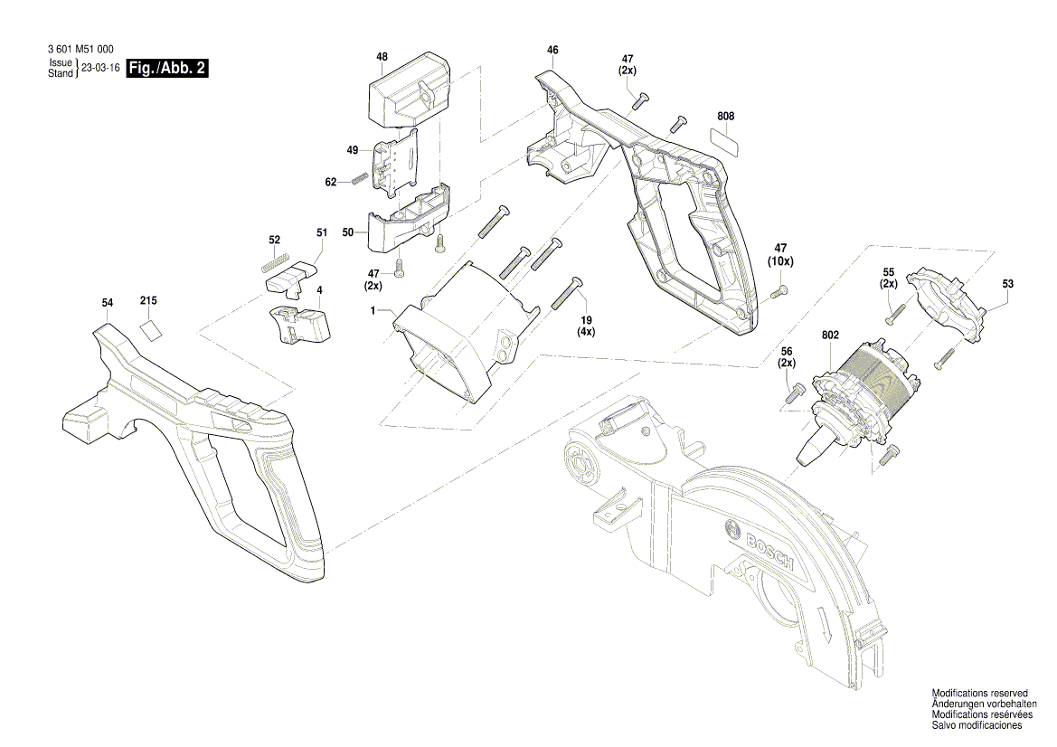 New Genuine Bosch 1609B07563 Cover