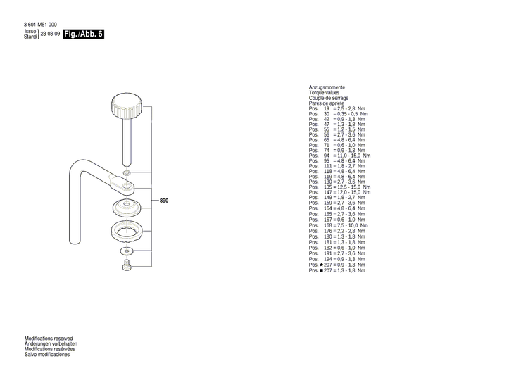 New Genuine Bosch 1609B07570 Compression Spring