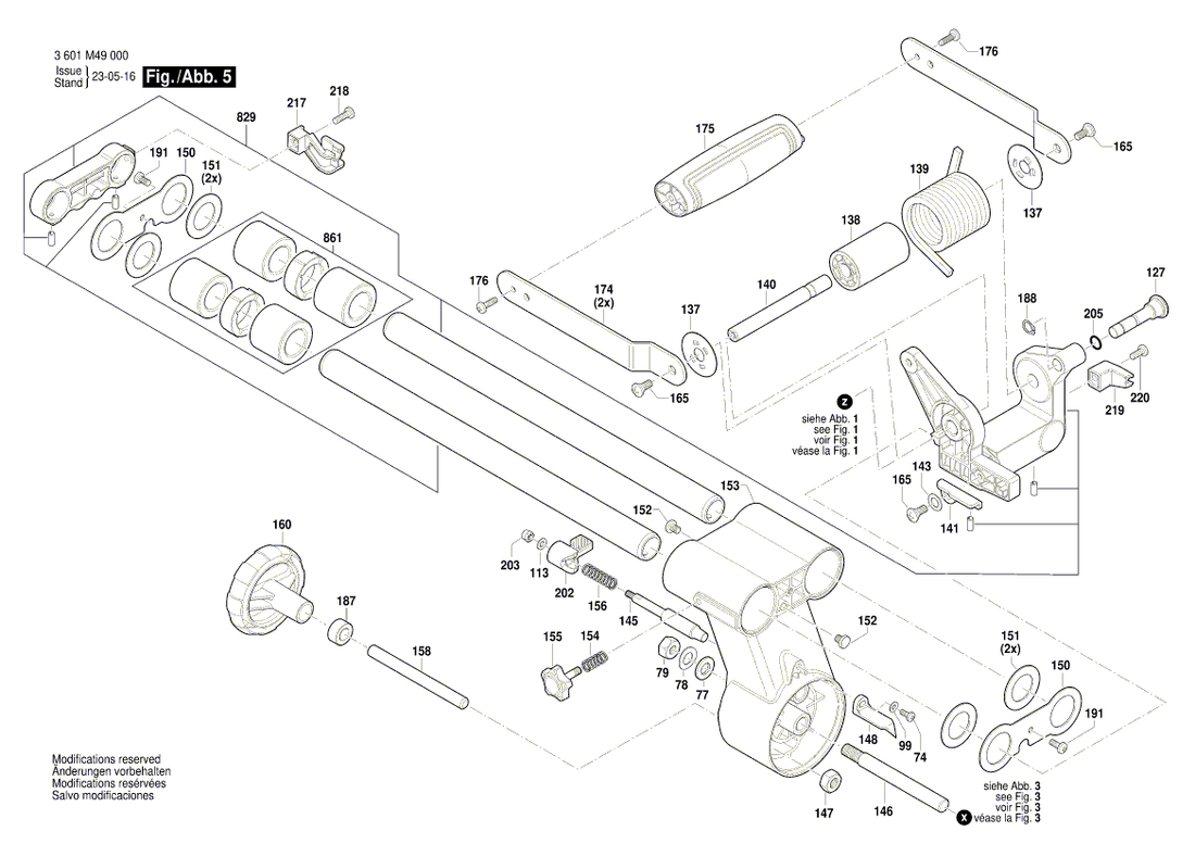 New Genuine Bosch 1609B07597 Base