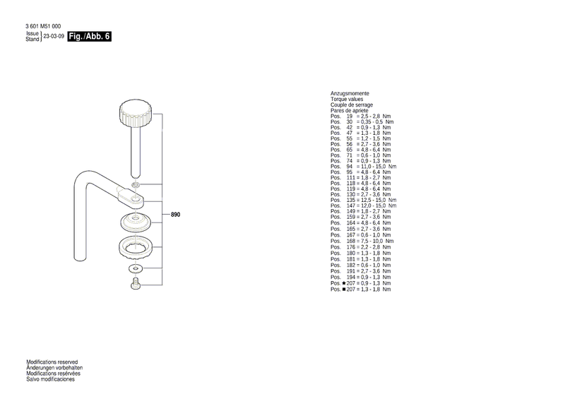 New Genuine Bosch 1609B07623 Pointer