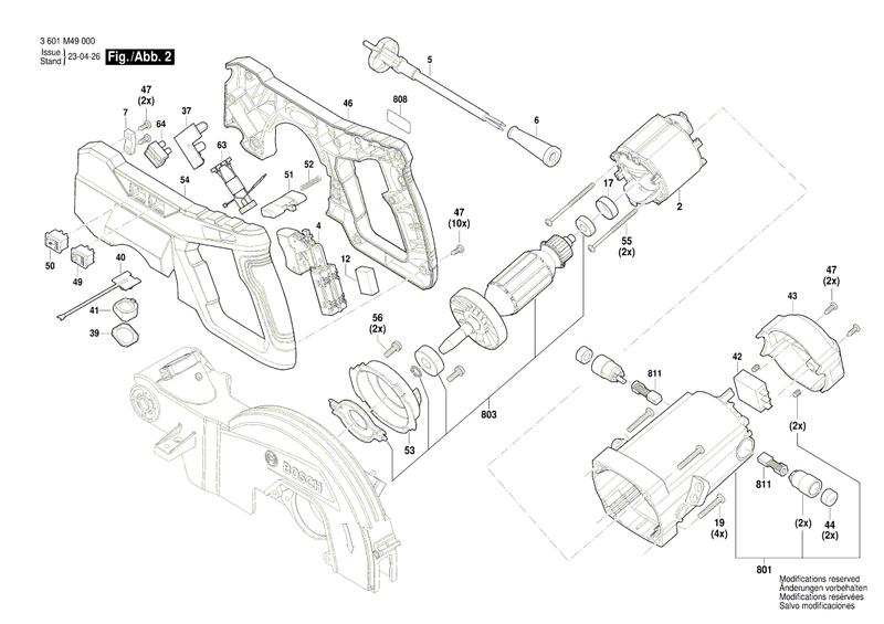 New Genuine Bosch 1609B07662 Cover Plate