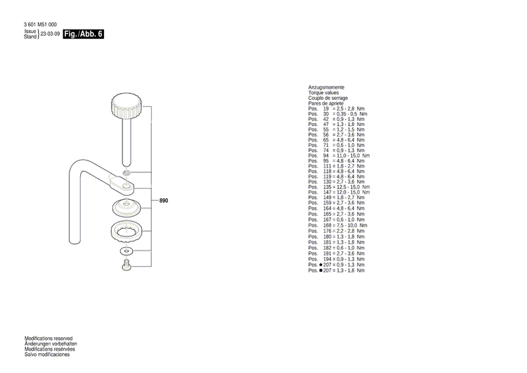 New Genuine Bosch 1609B07684 Washer