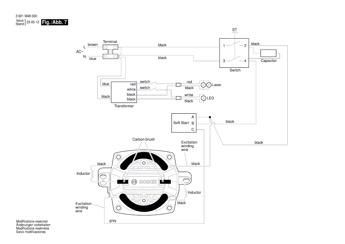 New Genuine Bosch 1609B07689 Detent plate