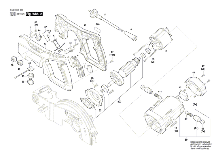 New Genuine Bosch 1609B07699 Bushing