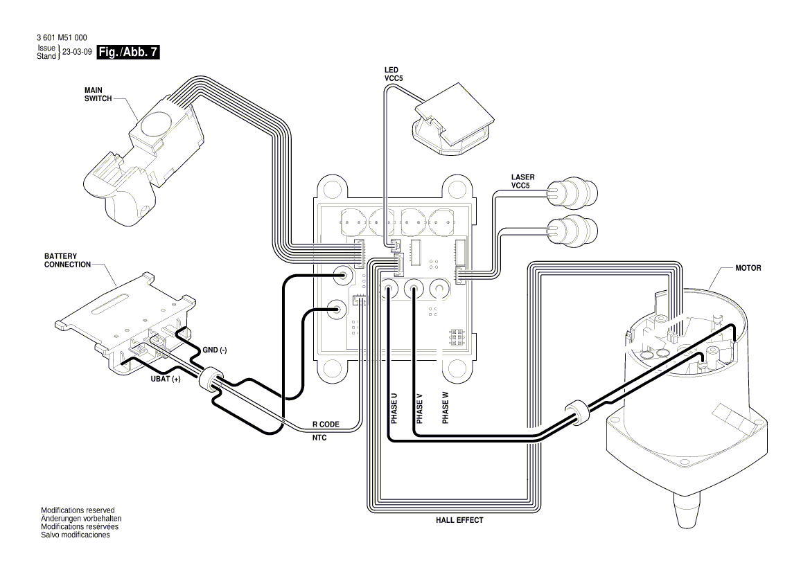 New Genuine Bosch 1609B07707 Laser module