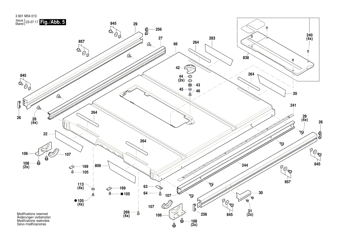 New Genuine Bosch 1609B07779 Stop Plate