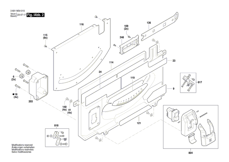 New Genuine Bosch 1609B07798 Label