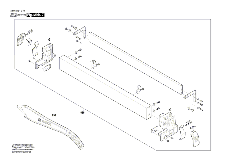 New Genuine Bosch 1609B07838 Tapping Screw