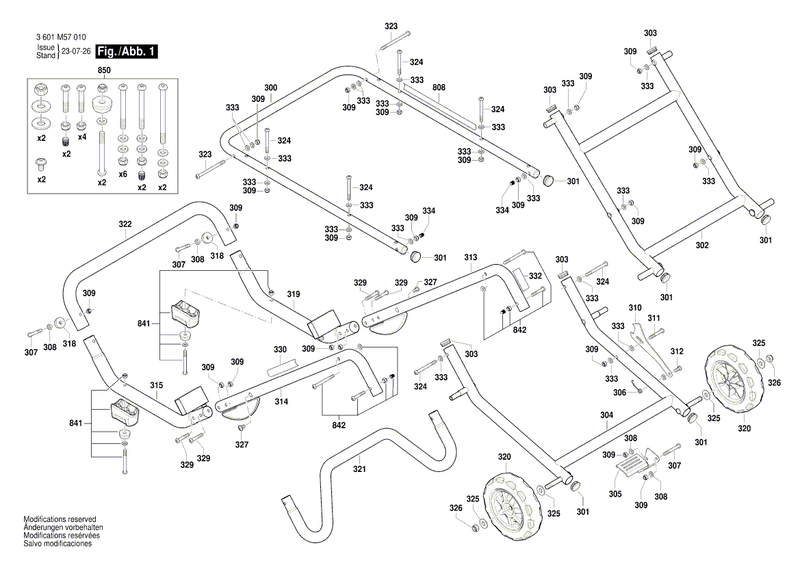 New Genuine Bosch 1609B07962 Screw