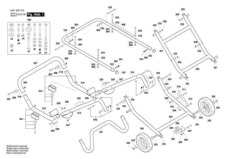 New Genuine Bosch 1609B07969 Screw