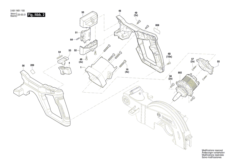 New Genuine Bosch 1609B08065 Arm