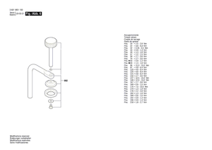 New Genuine Bosch 1609B08065 Arm