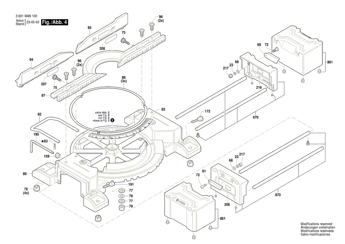 New Genuine Bosch 1609B08068 Base