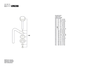 New Genuine Bosch 1609B08078 Locking Lever