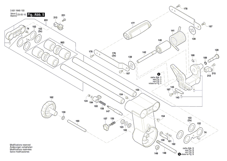 New Genuine Bosch 1609B08097 Shaft