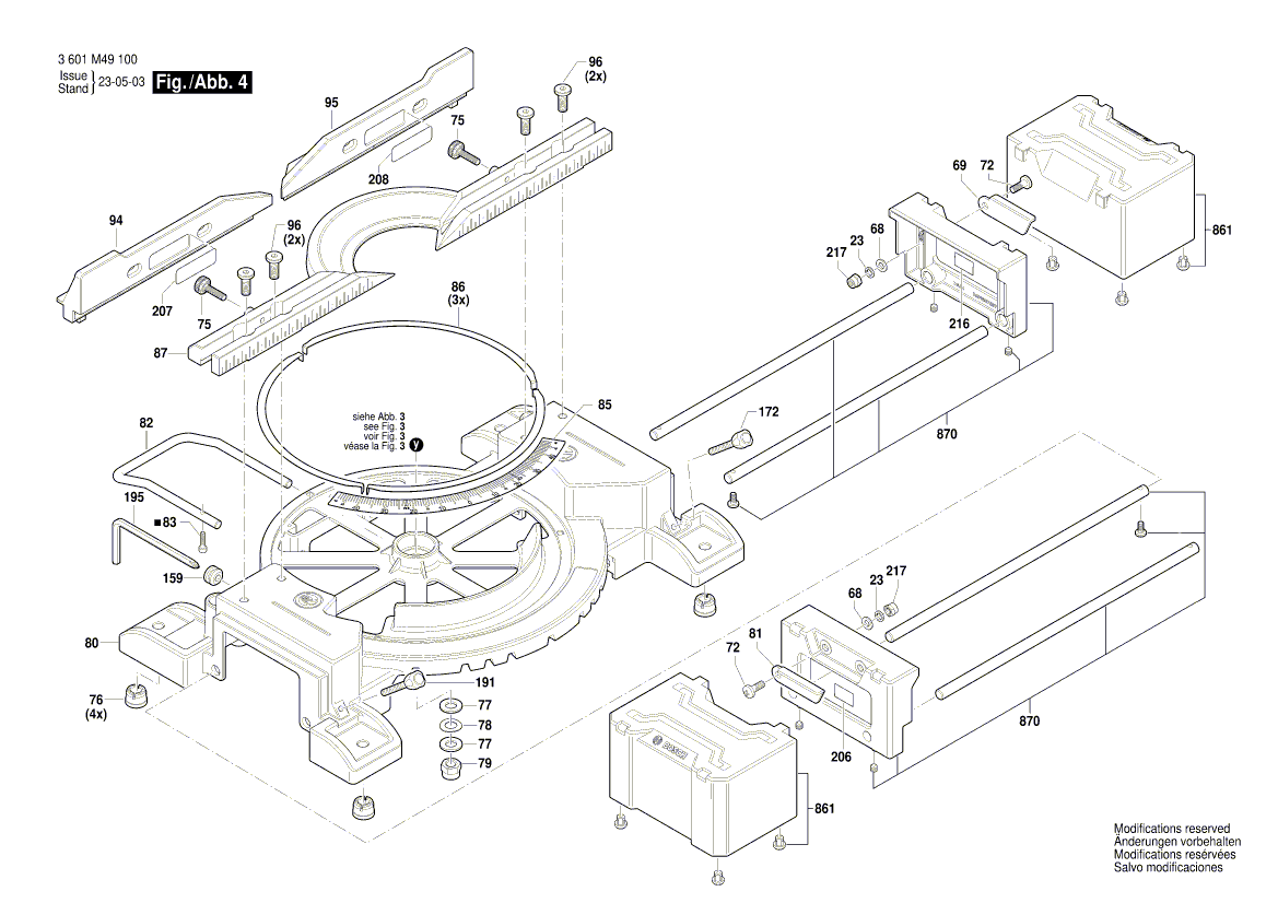 New Genuine Bosch 1609B08098 Shaft