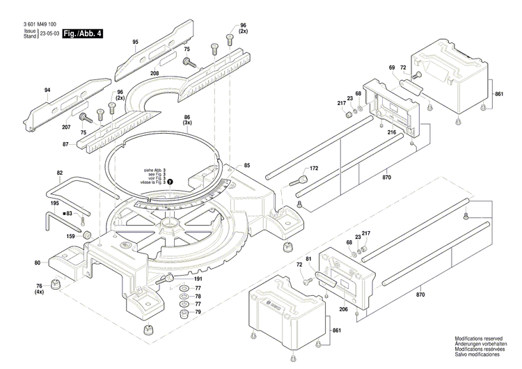 New Genuine Bosch 1609B08102 Bracket