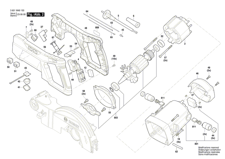 New Genuine Bosch 1609B08121 Extension Stand