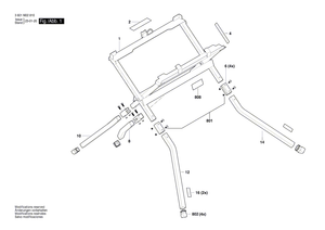 New Genuine Bosch 1609B08206 Support Frame