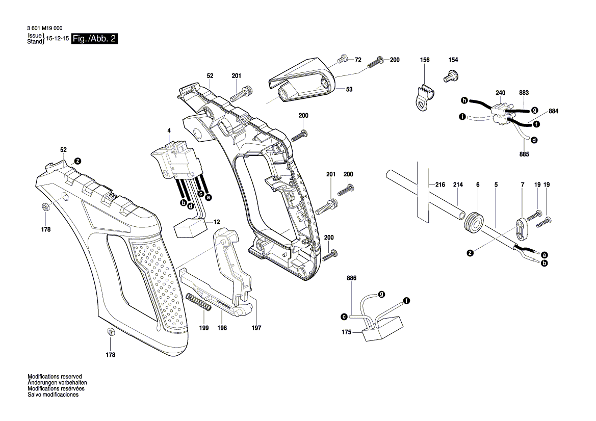 New Genuine Bosch 1609BN0133 Nameplate
